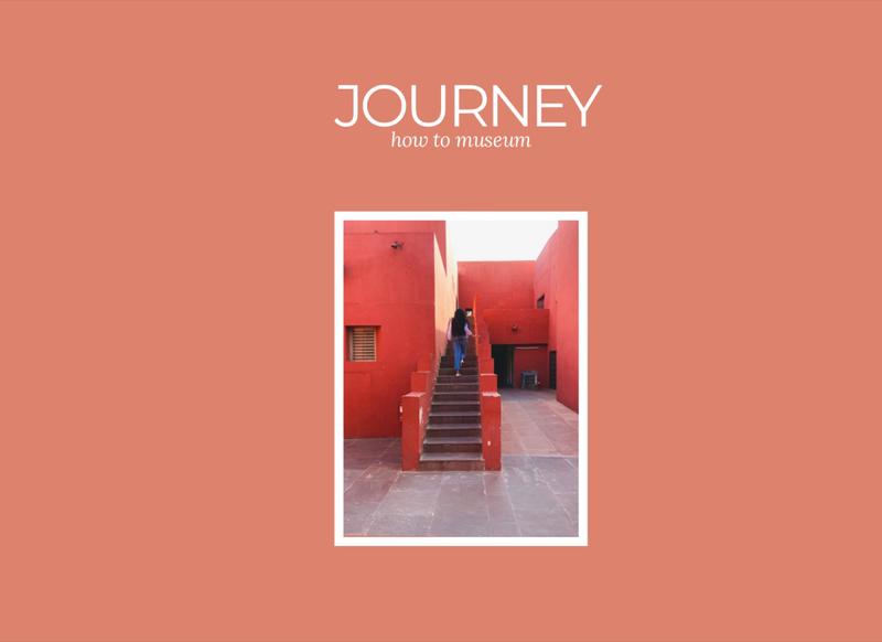 Journey — title spread of the thesis, reimagining the art museum as an environment