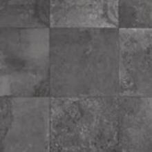 Sample of dark grey porcelain tile from the washroom palette.